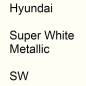 Preview: Hyundai, Super White Metallic, SW.